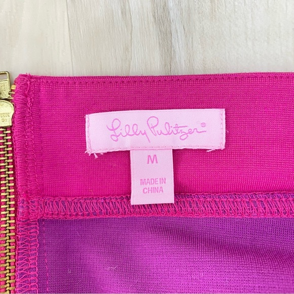 Lilly Pulitzer Cheyenne Banded skirt passion pink Sz Medium - Picture 4 of 5